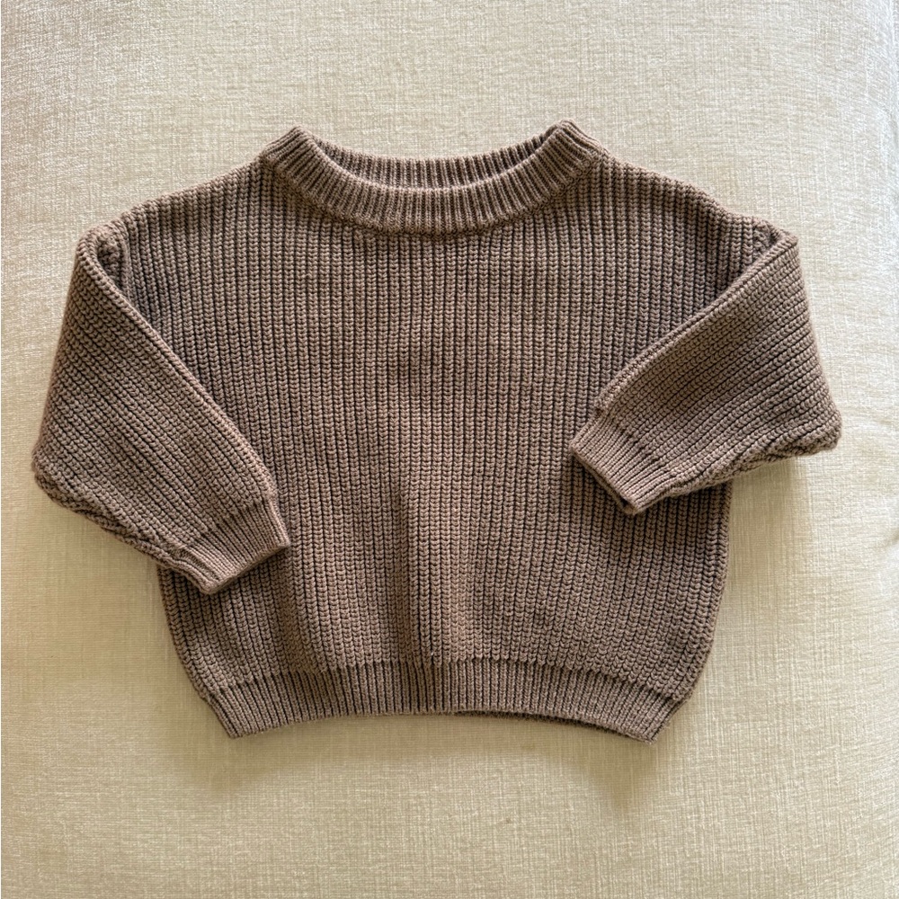 Cozy Brown Knit Sweater